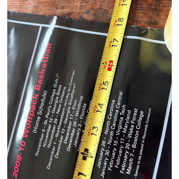 Set of 2009-10 NC STATE WOLFPACK Basketball Football Poster Mike Lester Drawing - Picture 7 of 7